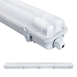 1 PLAFONIERA STAGNA COMPATIBILE PER 2 TUBO LED DA 150CM