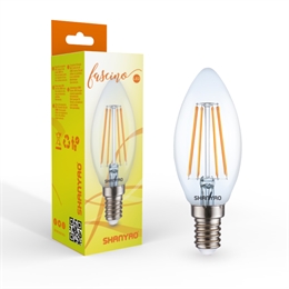 FILAMENTO C37 CANDELA E14 4W 2700K