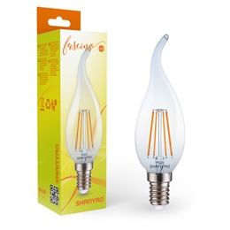 FILAMENTO C37F COLPO DI VENTO E14 4W 2700K