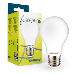 1 GOCCIA FILAMENTO LED DECORATIVO IN VETRO SMERIGLIATO E27 8