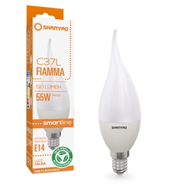 1 FIAMMA LED C37L SERIE SMARTLINE E14 6W 3000K 510LM