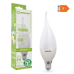 1 FIAMMA LED C37L SERIE SMARTLINE E14 6W 4000K 522LM