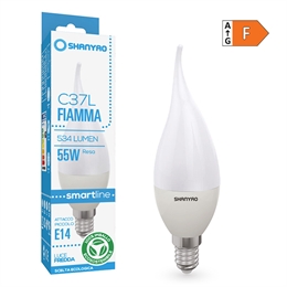 1 FIAMMA LED C37L SERIE SMARTLINE E14 6W 6400K 534LM