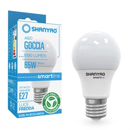 1 GOCCIA LED A60 SERIE SMARTLINE E27 10W 6400K 850LM