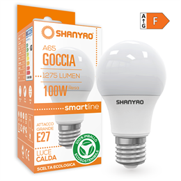 LAMPADE A65 GOCCIA E27 15W 3000K 50 PZ