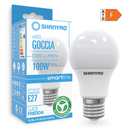 LAMPADE A65 GOCCIA E27 15W 6400K 50 PZ