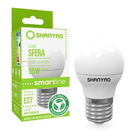 LAMPADE G45 SFERA E27 6W 4000K