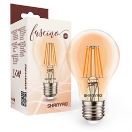 FILAMENTO A60 GOCCIA E27 8W 2200K