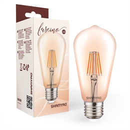 FILAMENTO ST64 PERA E27 8W 2200K