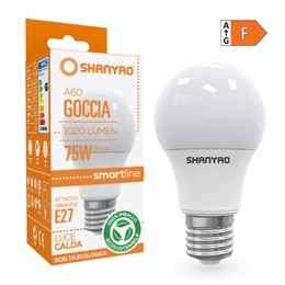 LAMPADE A60 GOCCIA E27 12W 3000K 50 PZ